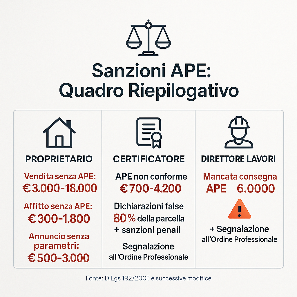 sanzioni APE Certificazione energetica degli edifici: aggiornamenti 2025 e nuove opportunità professionali